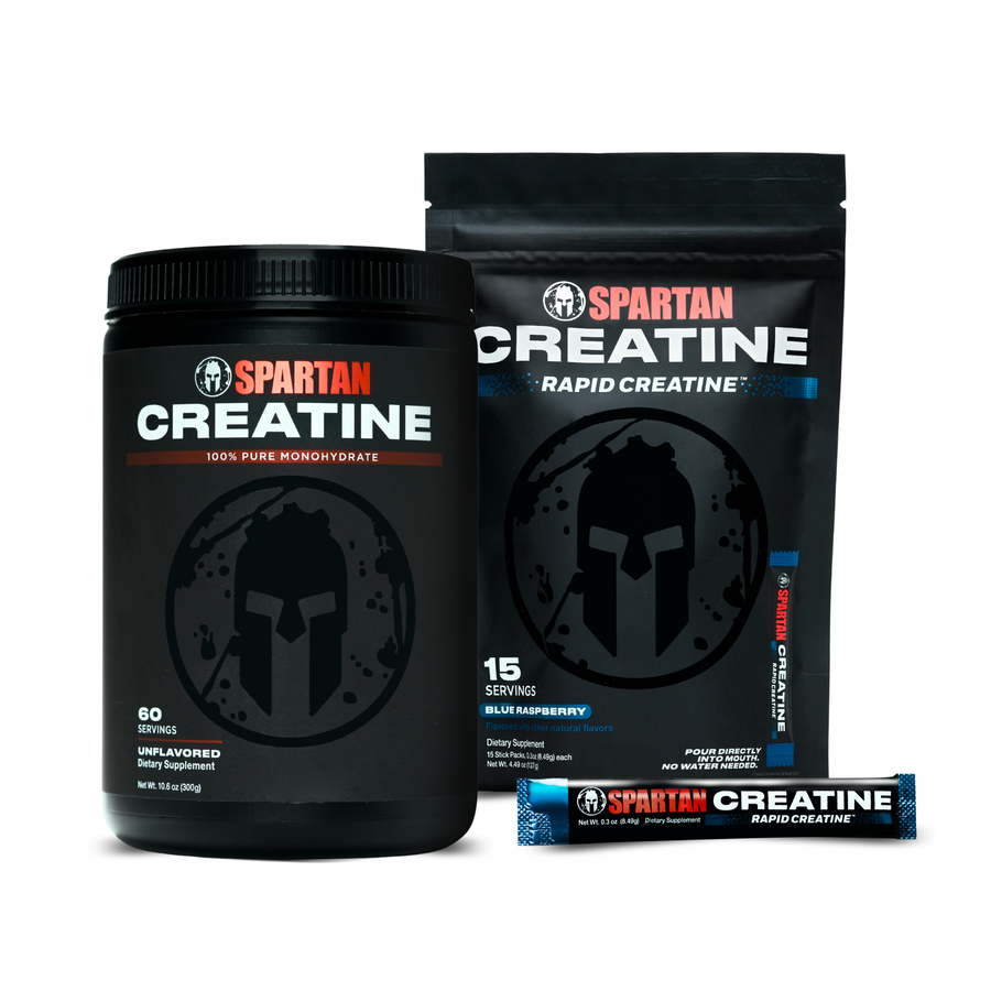 Spartan Creatine Powder & Rapid Creatine Stick Packs Bundle