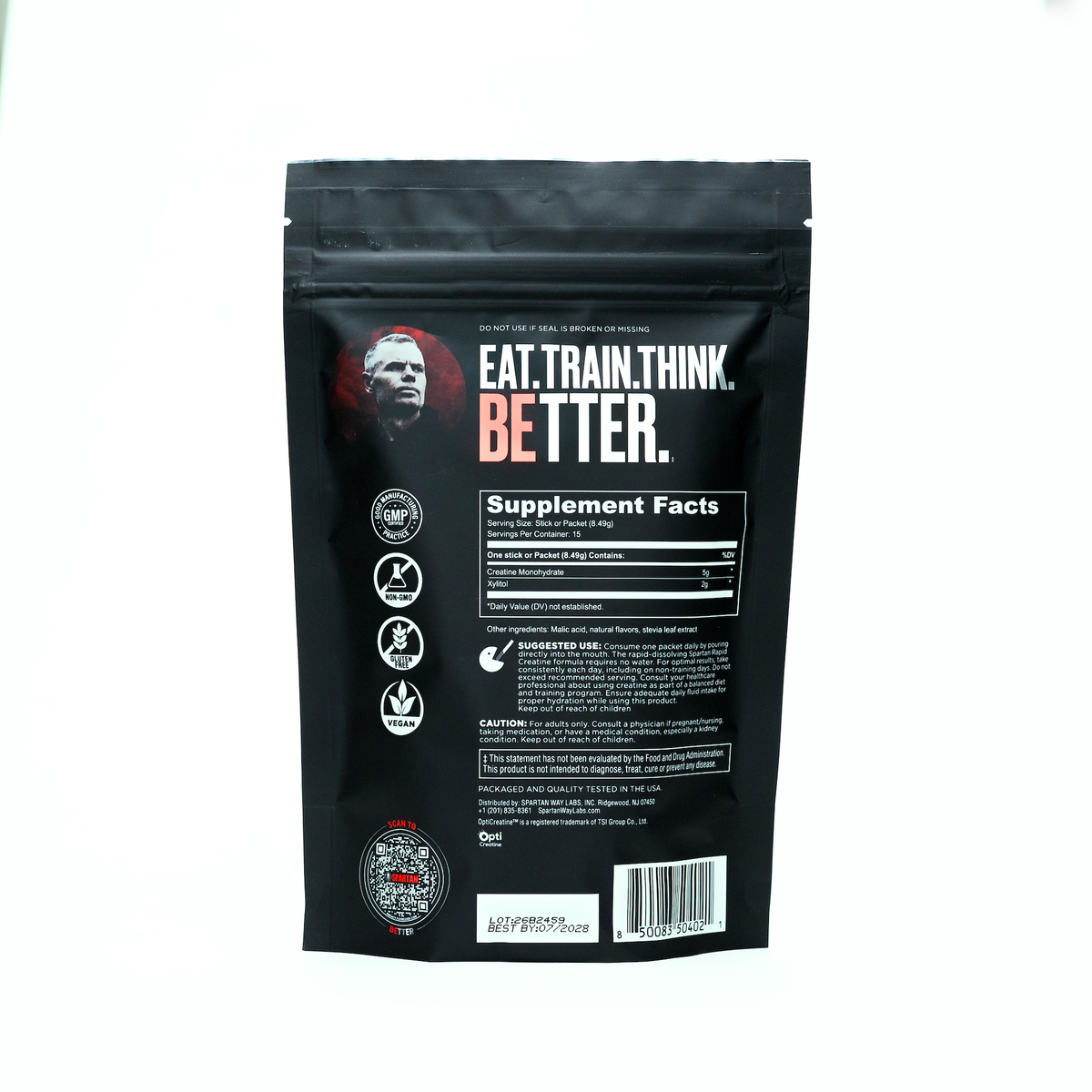 Spartan Creatine Powder +myHMB Powder & Rapid Creatine Stick Packs Bundle